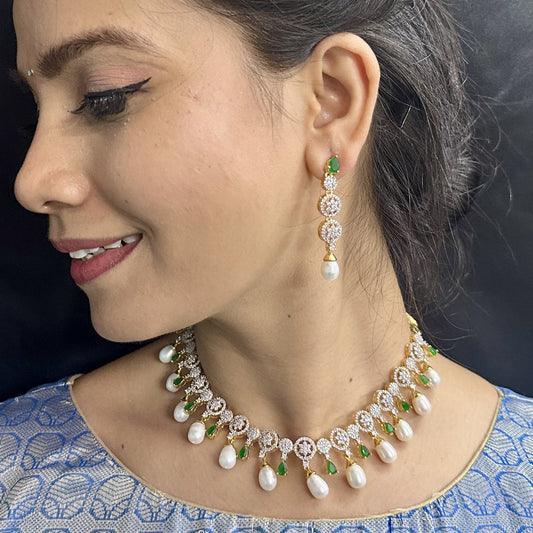 J Pearls Gitan Pearl Necklace Set | Grab2Buy