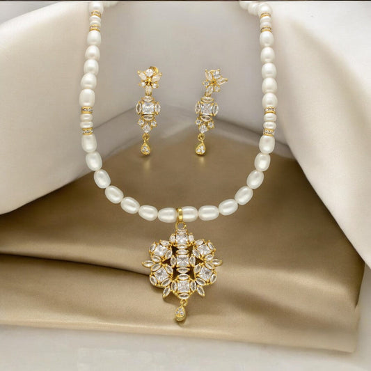 J Pearls Meena Pearl Necklace Set | Grab2Buy