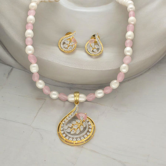 J Pearls Radiant Reverie Pearl Necklace Set | Grab2Buy