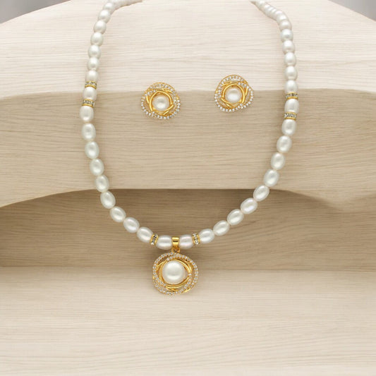 J Pearls Vihara Pearl Necklace Set | Grab2Buy