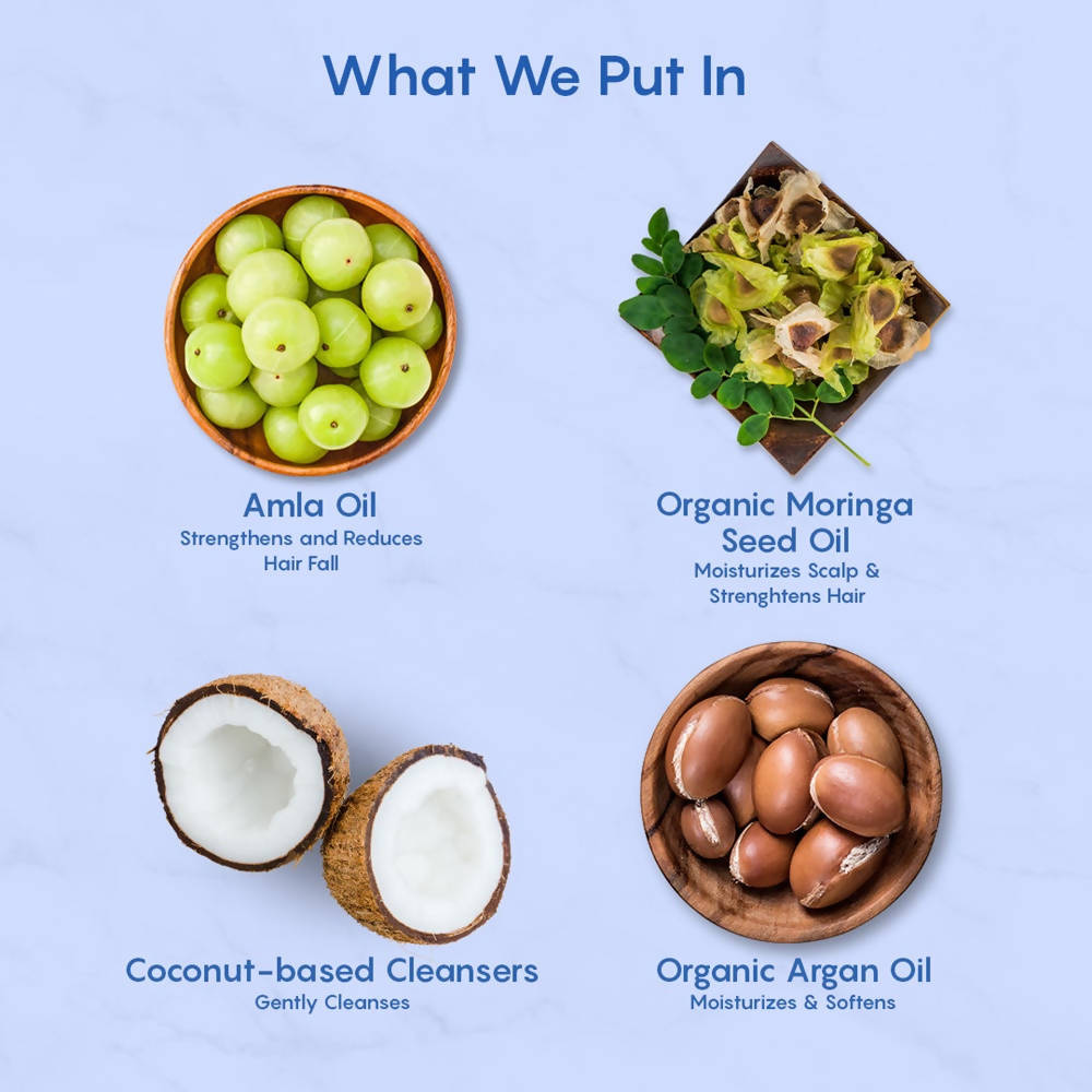 The Moms Co Natural Hair Care Essentials For Baby Ingredients