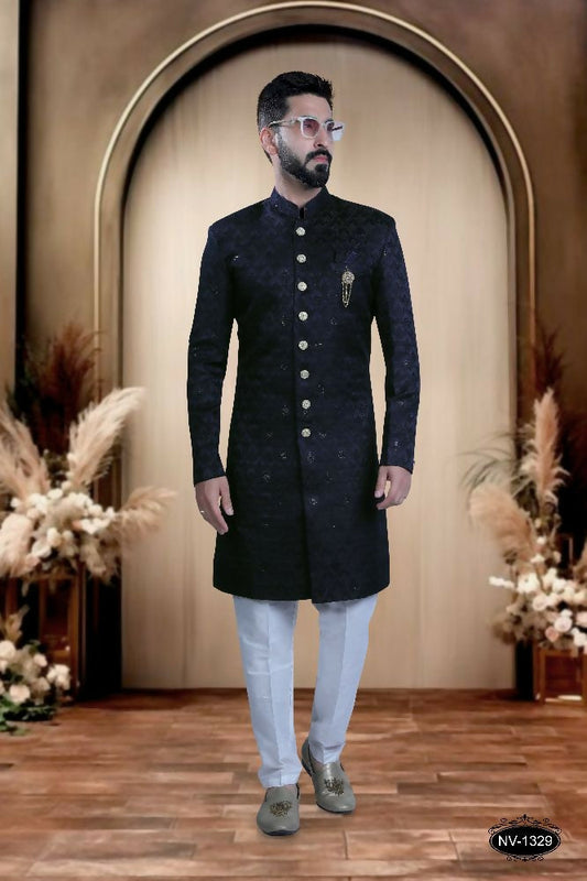 Joban Fashion Men's Blue TR Kurta with Pyjama