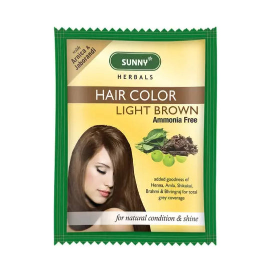 Bakson's Sunny Herbals Hair Color Light Brown - Grab2buy
