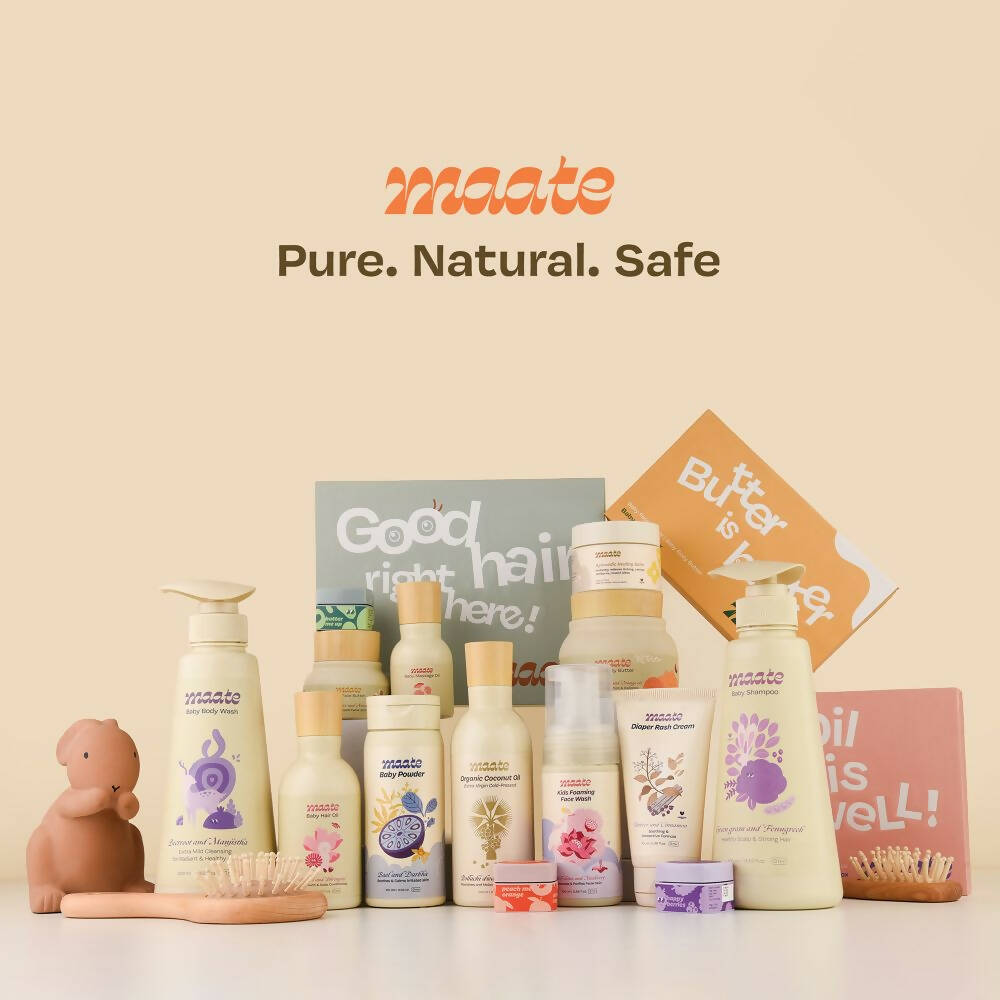 Maate Baby Daily Cleansing Combo - Baby Body Wash & Baby Shampoo - Grab2buy