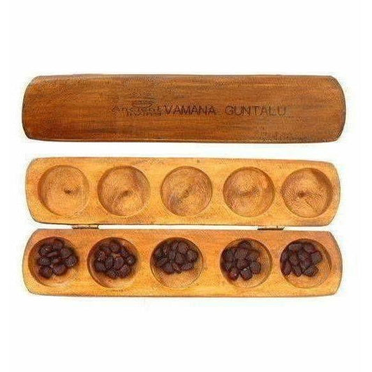 Ancient Living Vamana Guntalu / Pallanghuzi / Mancala wooden Board Game Grab2Buy Ancient Living Grab2Buy