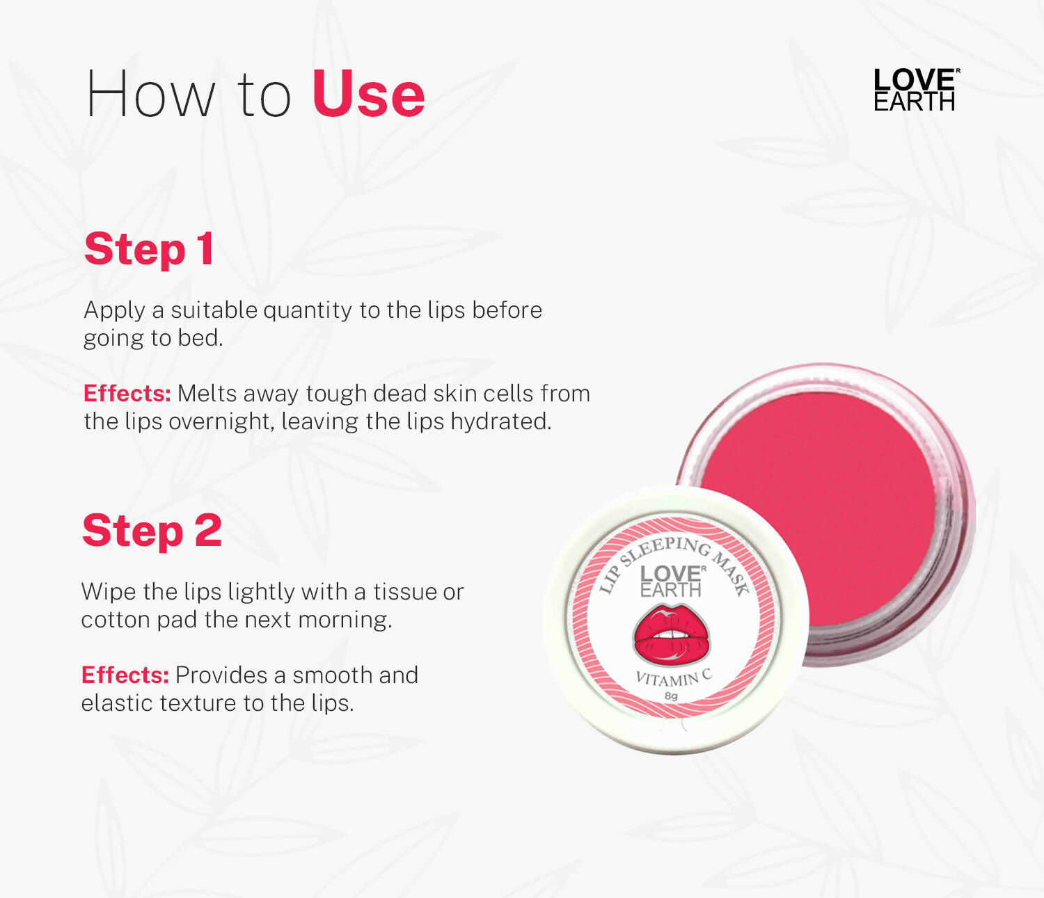 Love Earth Lip Sleeping Mask With Vitamin C - Grab2buy