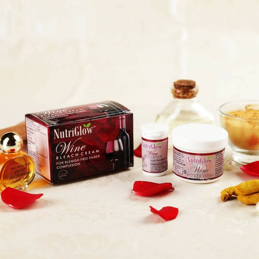 NutriGlow Wine Bleach Cream With Grape Extracts - Grab2buy