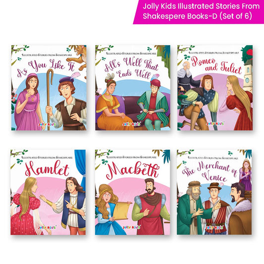 Shakespeare for Young Minds: Jolly Kids' Illustrated Stories D Combo Set of 6 Ages 6-12 Years