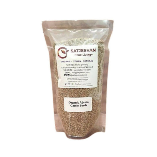 Satjeevan Organic Ajwain Carom Seeds - Grab2buy