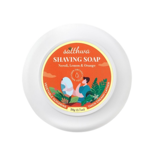 Satthwa Shaving Soap infused With Neroli, Lemon & Orange Grab2Buy Satthwa Grab2Buy