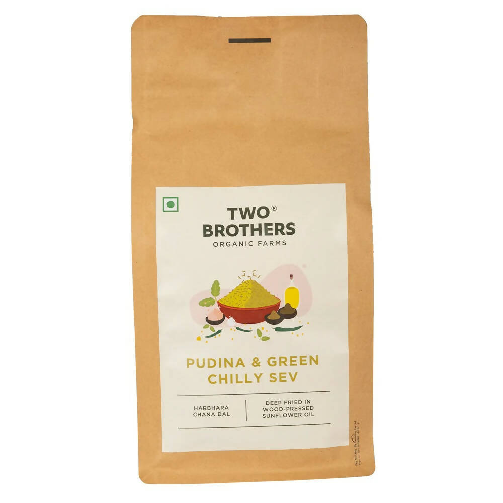 Two Brothers Organic Farms Pudina & Green Chilly Sev - Grab2buy