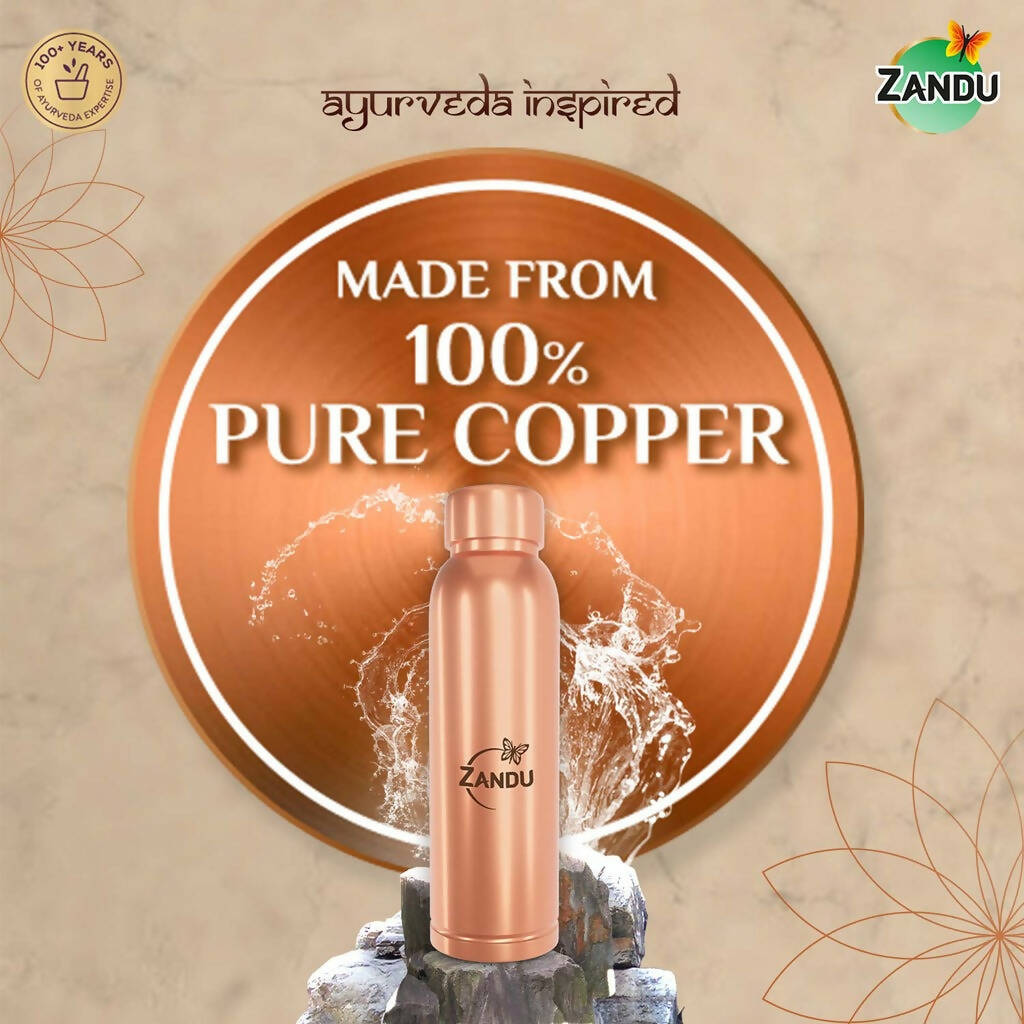 Zandu Copper Water Bottle - Grab2buy