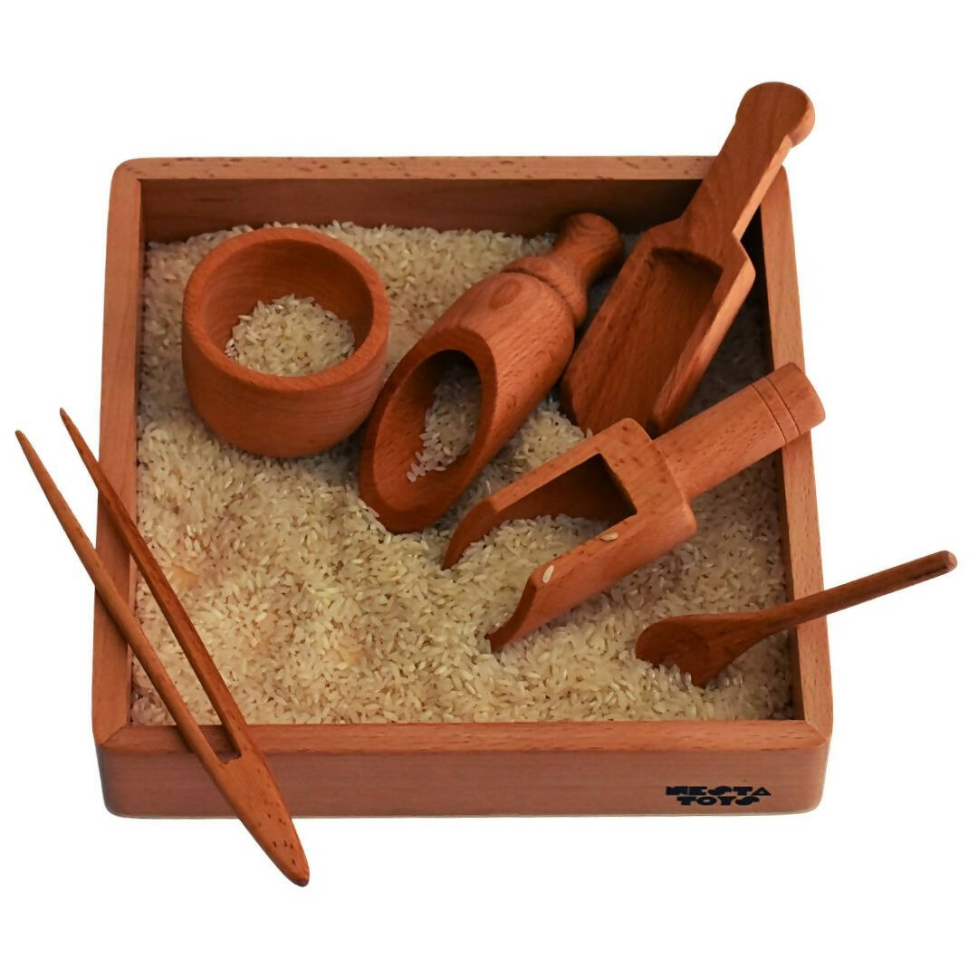 Nesta Toys Montessori Tray - Beech Wood - Grab2buy