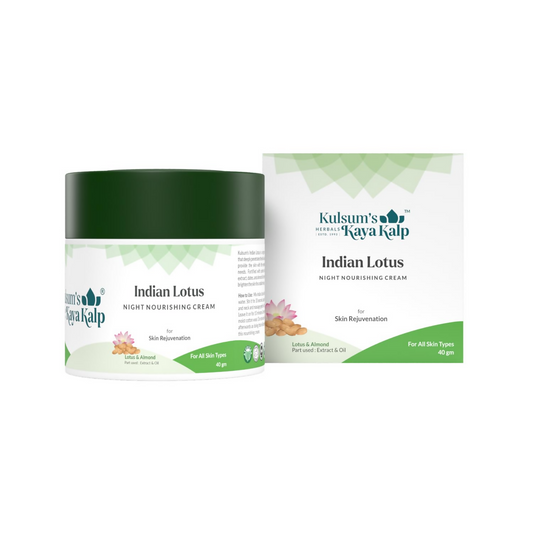 Kulsum's Kaya Kalp Indian Lotus Night Nourishing Cream For Skin Rejuvenation Grab2Buy Kulsum's Kaya Kalp Grab2Buy