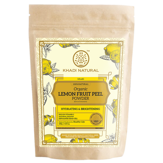Khadi Natural Organic Lemon Fruit Peel Powder For Hair Care - 100% Natural - 100gm