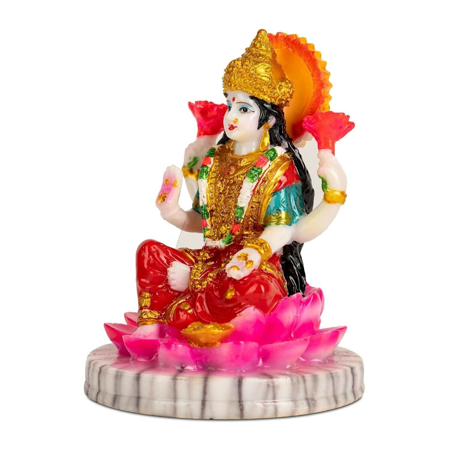 BS Handicrafts Stone Lakshmi Devi Idol - Grab2buy