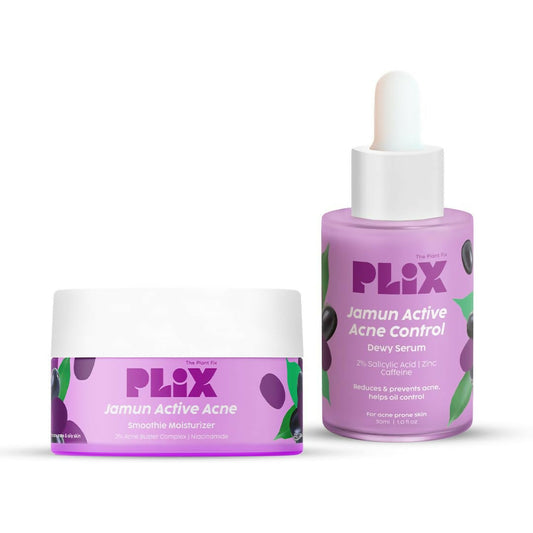 PLIX The Plant Fix 2% Niacinamide and Salicylic Acid Jamun Moisturizer and Serum Combo Grab2Buy PLIX The Plant Fix Grab2Buy