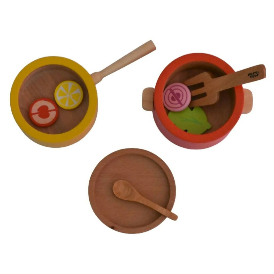 Nesta Toys Wooden Gas Stove and Cooking Set For Kids - Grab2buy