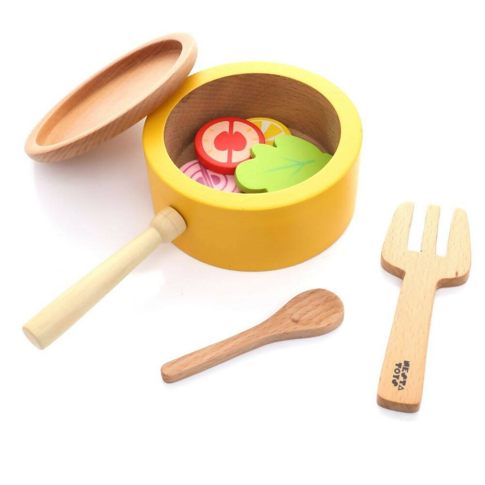 Nesta Toys Kitchen Play Set | Beech Wood Cooking Set - Grab2buy