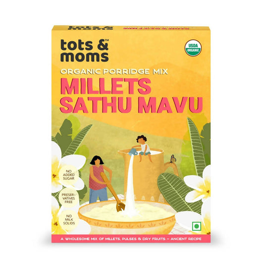 Tots and Moms Organic Millets Sathu Mavu Porridge Mix - Grab2buy
