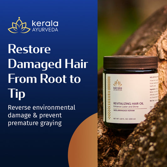 Revitalizing Hair Oil - Neelibringadi Keram 6.8 fl oz (200 ml)