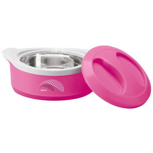 Milton New Marvel 2500 Inner Steel Casserole For Roti/Chapati - Pink Color Grab2Buy Milton Grab2Buy