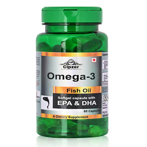 Cipzer Omega 3 Fish Oil Softgel Capsules - Grab2buy
