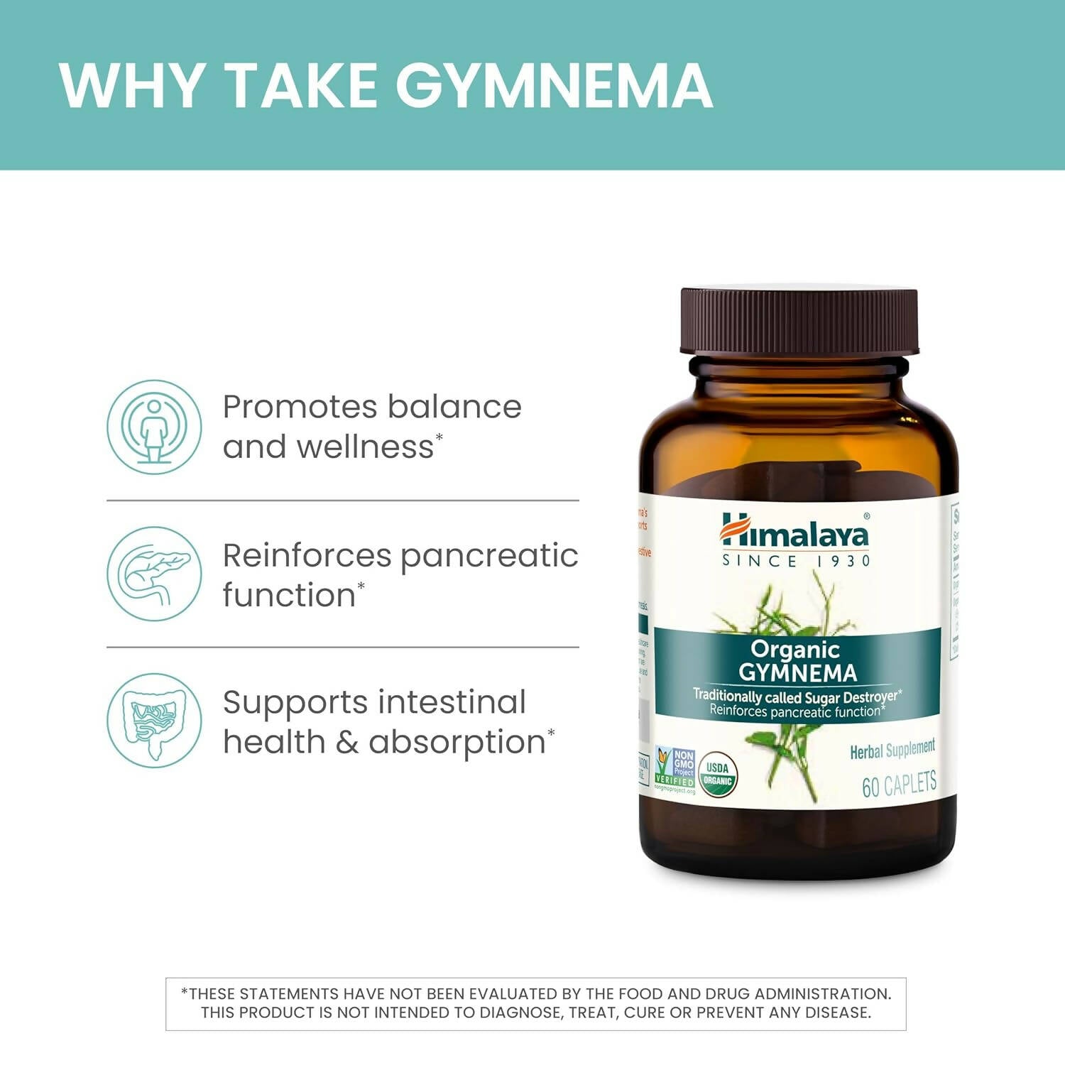 Himalaya Herbals Gymnema Caplets - Distacart