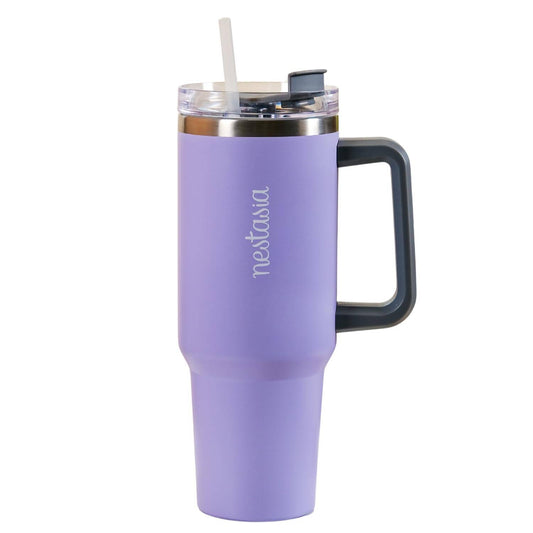 Grab2Buy Tumbler with Handle Straw & Lid - 1.2L (Purple) Grab2Buy Nestasia Grab2Buy