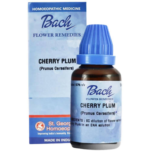 St. George’s Bach Flower Remedies Cherry Plum – Homeopathic Emotional Control & Calm Flower Remedy
