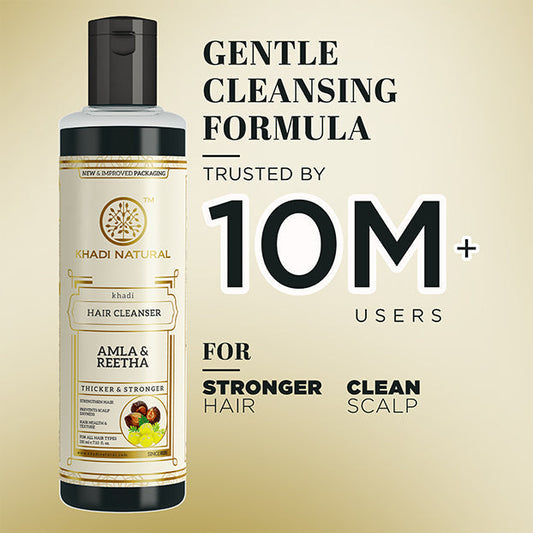 Khadi Natural Herbal Amla & Reetha Hair Cleanser - 210ml