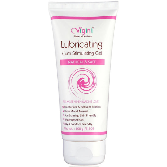 Vigini Natural Actives Vaginal Lubricant, Lubricating Cum Stimulating Lube Gel