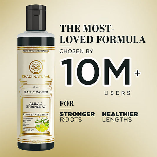 Khadi Natural Amla & Bhringraj Hair Cleanser - 210ml