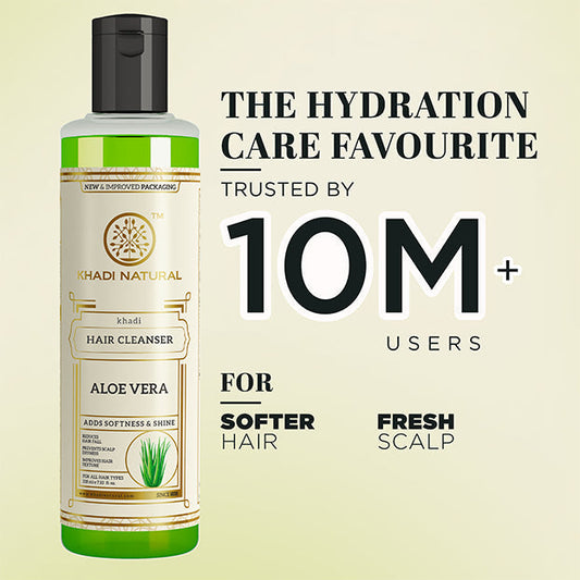 Khadi Natural Aloevera Hair Cleanser - 210ml