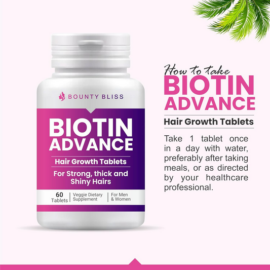 Bounty Bliss Biotin Advance Hair Growth Tablets Beauty & Hair Growth Gummies Grab2Buy Bounty Bliss Grab2Buy