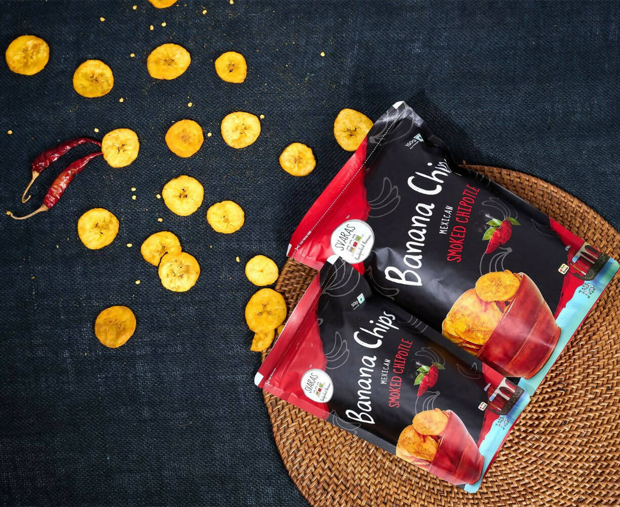 Svaras Kerala Banana Chips Smoked Chipotle - Grab2buy