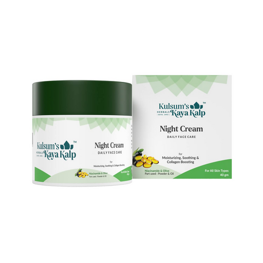 Kulsum's Kaya Kalp Night Cream For Skin Moisturization, Soothing & Collagen Boosting Grab2Buy Kulsum's Kaya Kalp Grab2Buy
