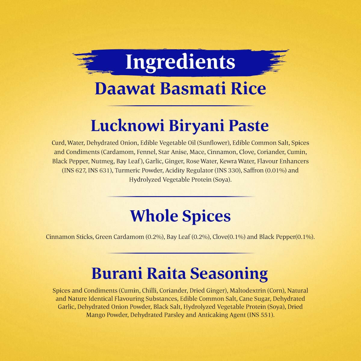 Daawat Biryani Kit Lucknowi - Authentic Recipe - Grab2buy