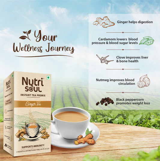 Nutrisoul Instant Tea Premix Ginger Tea Grab2Buy Nutrisoul Grab2Buy