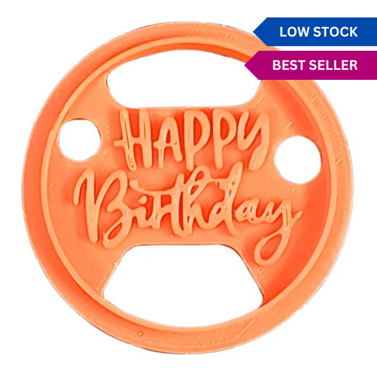 Confect Celebration Stencils Toppers Cutters | Celebration Topper Cutter (Happy Birthday 01)