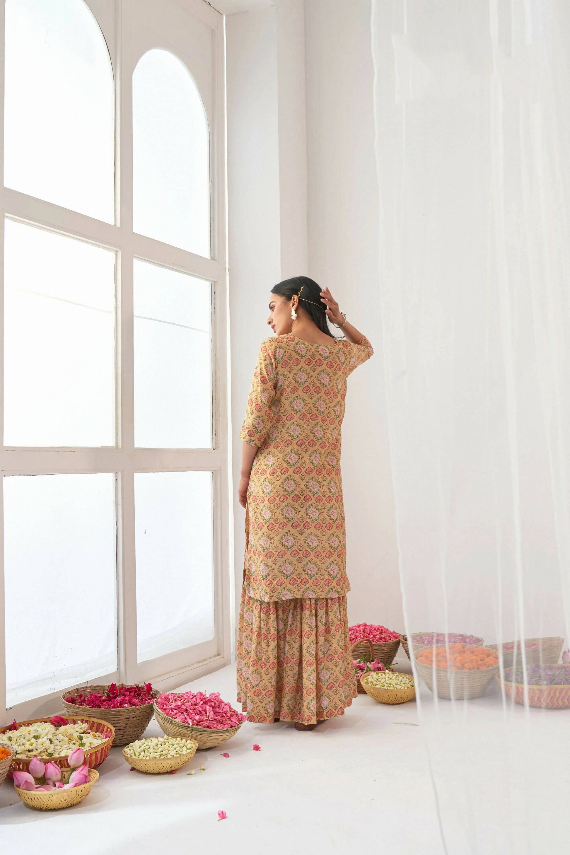 Designer Stylish Yellow Muslin Stitched Suit With Dupatta - Anbazaar - Grab2buy