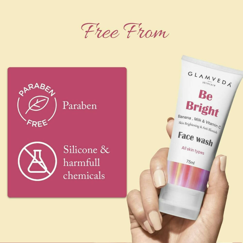 Glamveda Be Bright Skin Brighteing & Anti Blemish Face Wash - Grab2buy