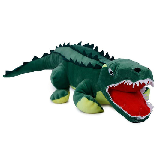 Webby Soft Crocodile with Open Mouth Stuffed Animal Plush Green Toy - 72 cm Grab2Buy Webby Grab2Buy