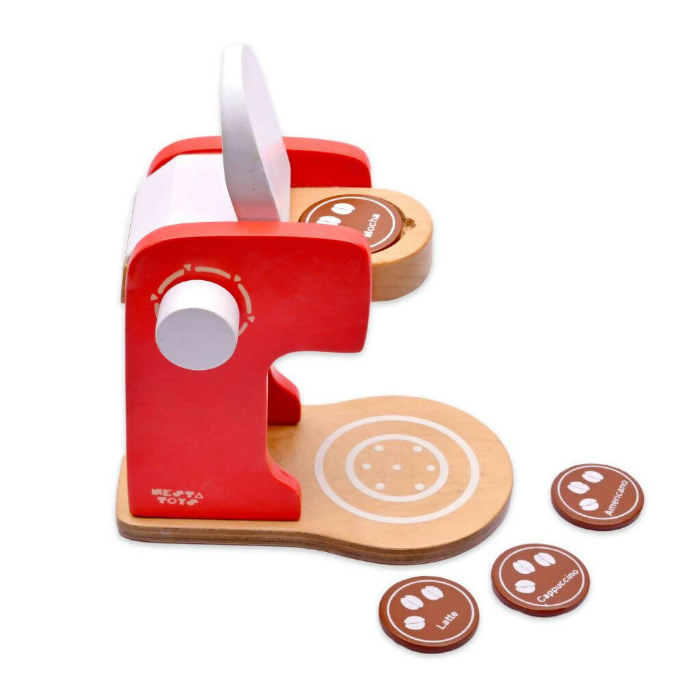 Nesta Toys Wooden Coffee Maker Toy - Multicolor - Grab2buy