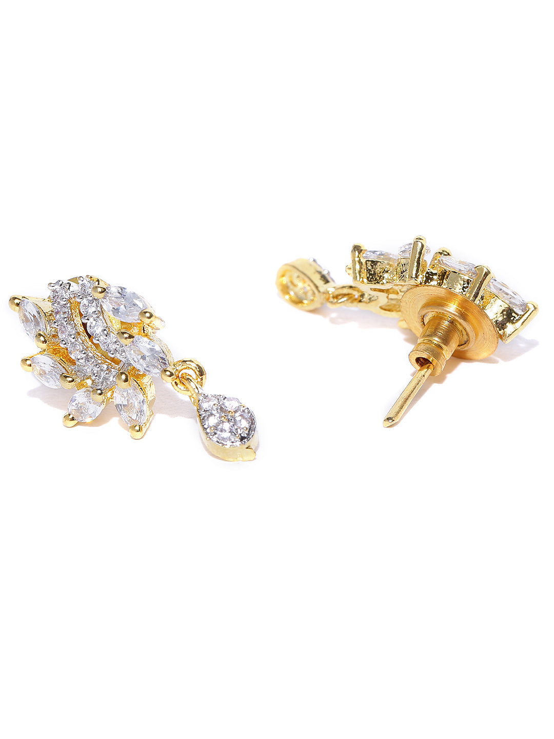 Priyaasi Women Gold-Plated American Diamond Studded Multilayer Design Mangalsutra Set - Grab2buy