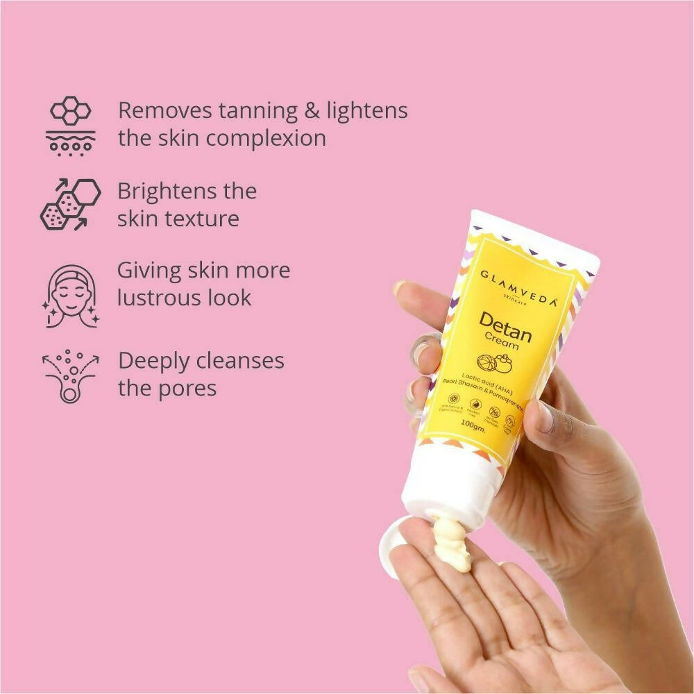 Glamveda Detan Cream Cleanser - Distacart