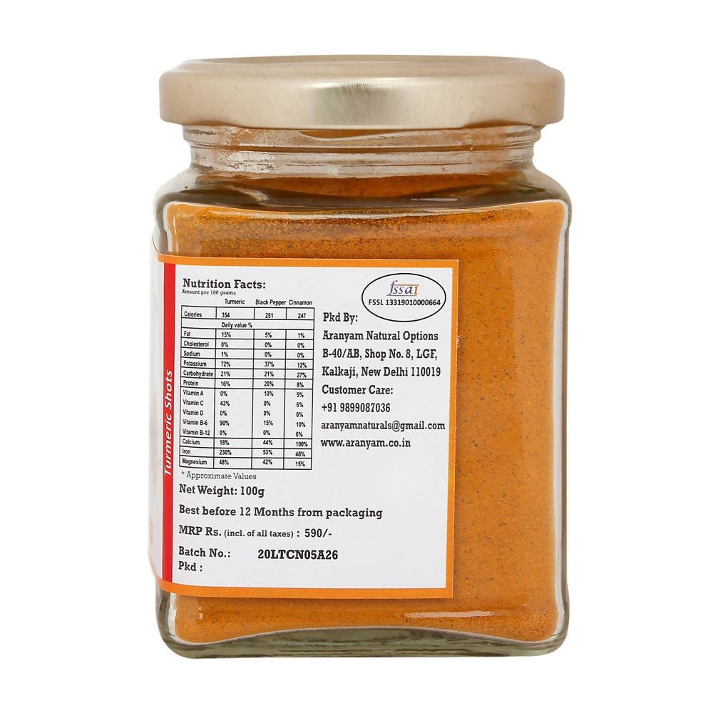 Aranyam Lakadong Turmeric Black Pepper & Cinnamon - Grab2buy