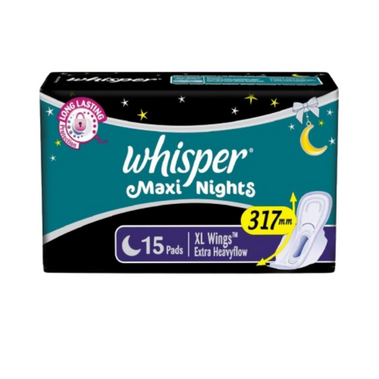 Whisper Maxi Nights Sanitary Pads for Women, XL Grab2Buy Whisper Grab2Buy