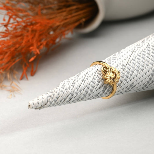 AanyaCentric Gold-plated Mangalsutra & Ring Set - Grab2buy