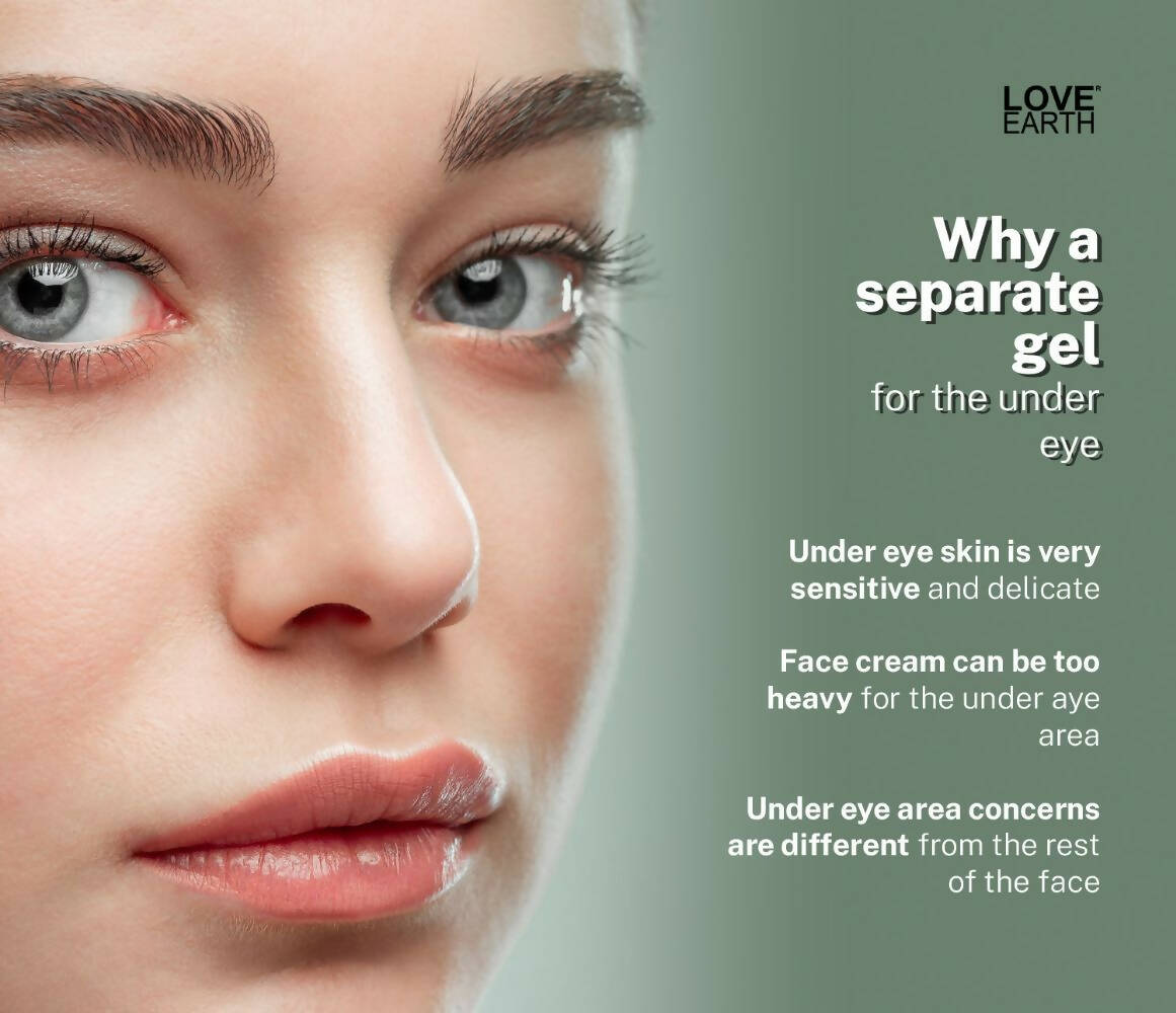 Love Earth Under Eye Gel - Aloe Vera & Cucumber - Grab2buy